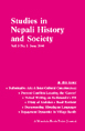 Studies in Nepali History and Society (SINHAS): Vol.9, No.1 June 2004 - Edt. Pratyoush Onta, Mary Des Chene, Sei -  SINHAS Journal
